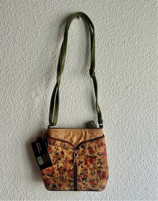 Bolso bandolera corcho natural Sardinha NUEVO