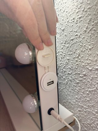 Espejo de tocador con luces LED