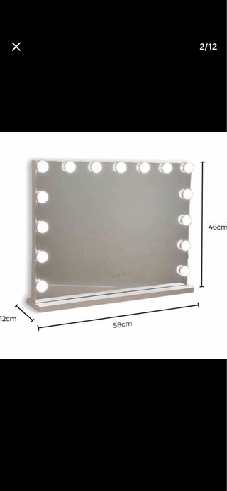 Espejo de tocador con luces LED