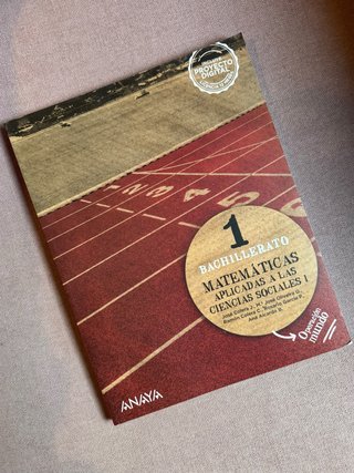Libro matemáticas 1 Bachiller