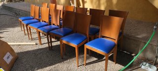 Sillas de comedor Madera Azul