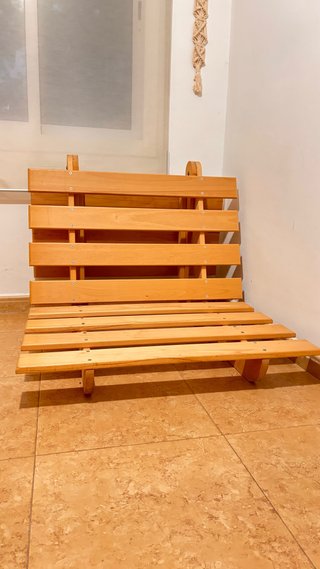 Base futón madera 90x190 cm