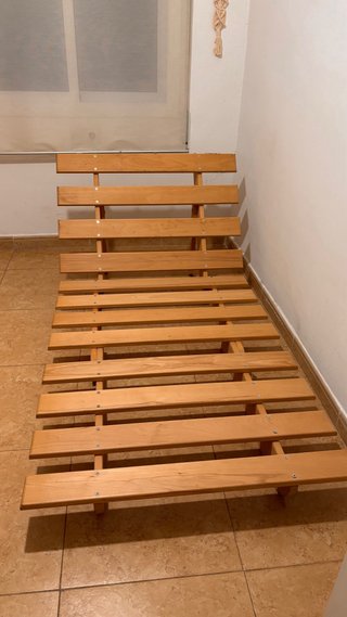 Base futón madera 90x190 cm