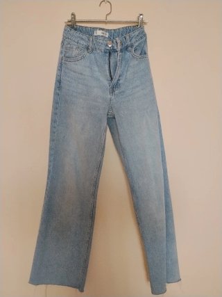 Pantalón vaquero Mango ancho azul