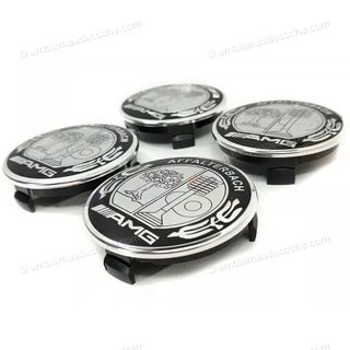 4 Tapabujes AMG Mercedes 75mm Affalterbach Nuevos
