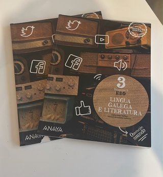 Libros de gallego de tercero de la eso 2 y 3 trime