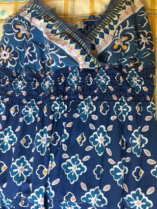 Vestido estampado azul Formula Joven T.38