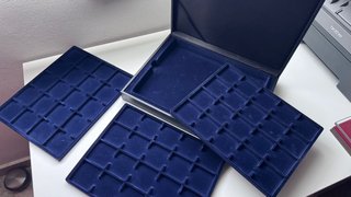 Estuche Monedero Leuchtturm Piel Sintética Azul