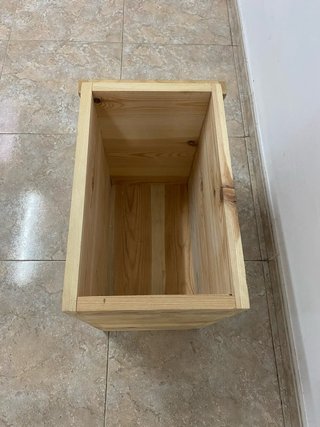 Caja/cajón de madera gruesa 2 cm espesor