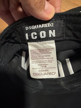 Gorra DSQUARED2 ICON Negra original