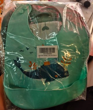 2 Baberos de Silicona Impermeable Bebé