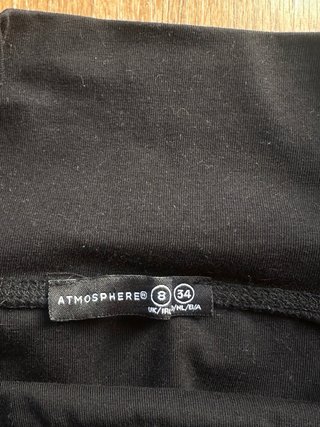 Mini falda negra tubo atmosphere xs/34
