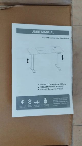 Escritorio ajustable altura negro