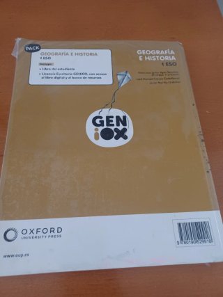 Geografía e Historia 1 ESO GENiOX Oxford