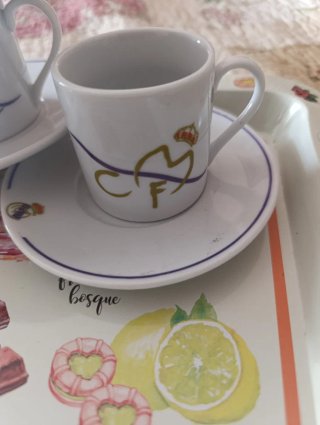 Juego Café Real Madrid Tazas y Platos