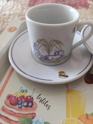 Juego Café Real Madrid Tazas y Platos