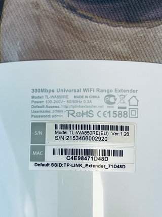 Ripetitore Wi-Fi TP-Link TL-WA850RE 300Mbps