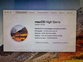 MacBook Pro 13 2011 Intel i5 8GB RAM + Funda