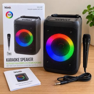 Altavoz Karaoke Stima SKA-A387 con Micrófono