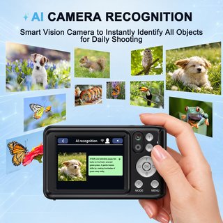 Cámara Digital 4K 64MP Pantalla Táctil + SD 32GB