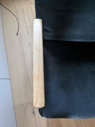 Sillón cama negro con cojín