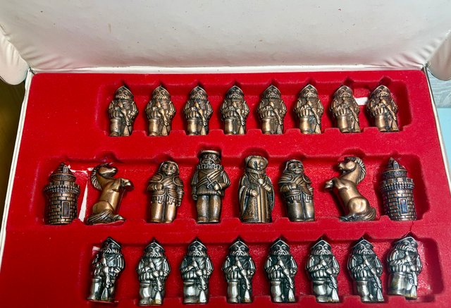 Piezas ajedrez vintage Tercios Españoles