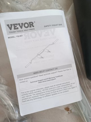 Barra de pesas VEVOR 218 cm