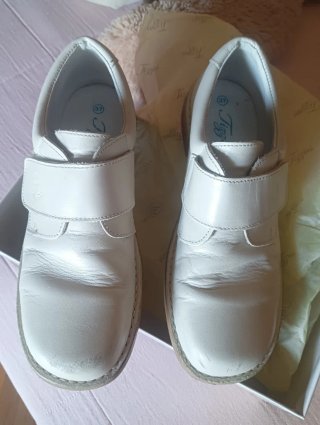 Zapatos niño comunión talla 37 beige
