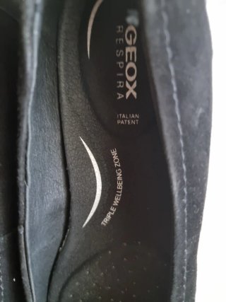 Bailarinas Geox Negras Hebilla Nobuk