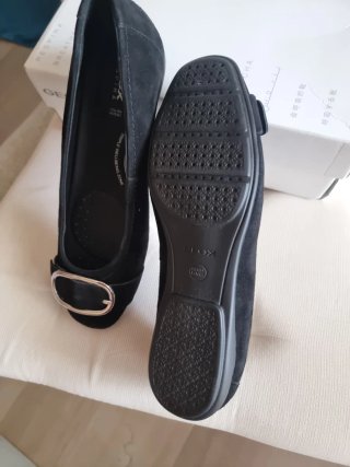 Bailarinas Geox Negras Hebilla Nobuk