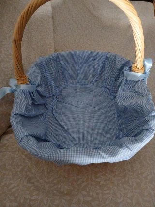 Cesta de mimbre regalos bebé o para picni