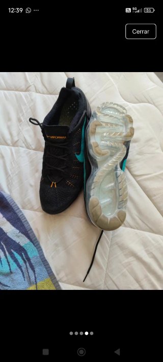 Zapatillas Nike Air Vapormax Negras y Turquesa
