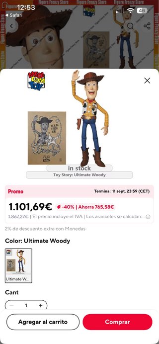 Medicom Woody Toy Story Figura