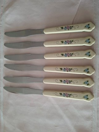 Juego de Cubiertos Vintage Pfaltzgraff "Tea Rose"