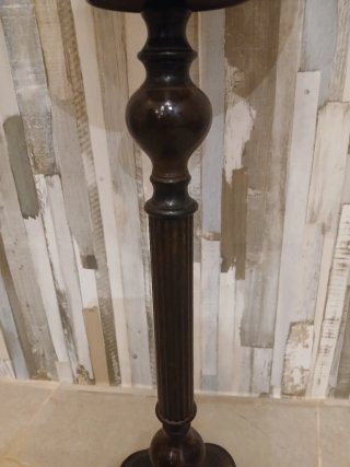 Lampada Vintage in Ferro Marrone Anni '60