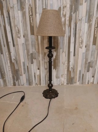 Lampada Vintage in Ferro Marrone Anni '60
