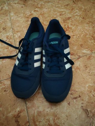 Zapatillas Adidas Azul y Blanco Talla 37