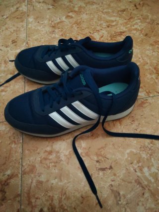 Zapatillas Adidas Azul y Blanco Talla 37