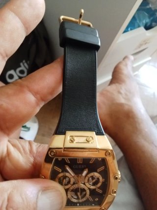 Reloj Guess Phoenix GW0202G1 Dorado Negro
