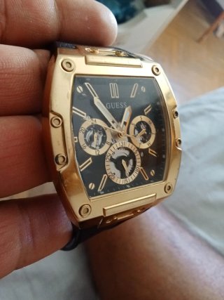 Reloj Guess Phoenix GW0202G1 Dorado Negro