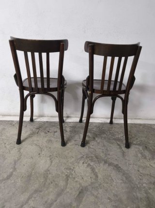 Silla estilo bistro de madera. 2 Uds.