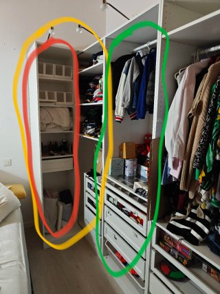 Armario Esquinero IKEA PAX Blanco