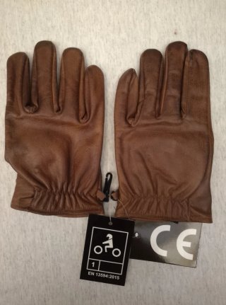 Guantes moto de cuero fino talla M10/L