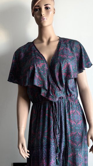 Vestido largo estampado verano