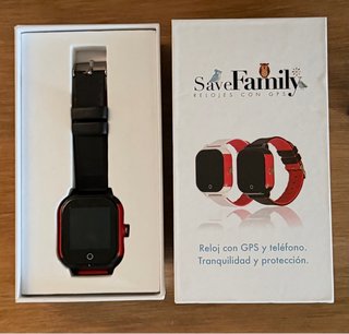 SaveFamily Reloj teléfono infantil Negro y Rojo