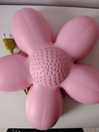 Lámpara infantil flor rosa