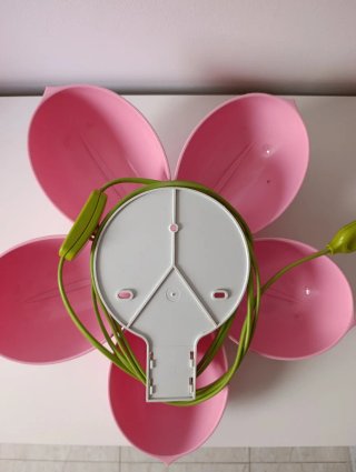 Lámpara infantil flor rosa