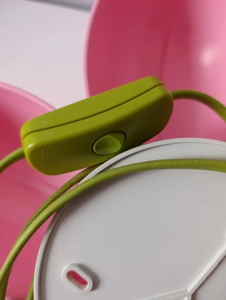 Lámpara infantil flor rosa