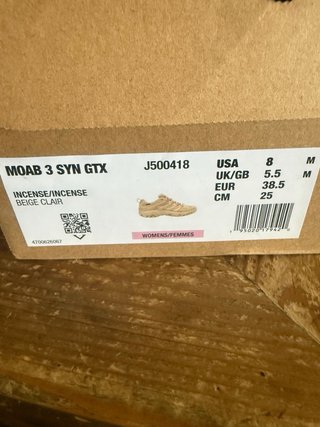 Zapatillas Merrell Gore-Tex Beige Talla 38.5