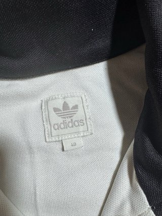 Sudadera Adidas Vintage Blanca y Negra